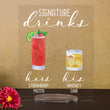 Load image into Gallery viewer, Bar Menu Signature Drinks! -Hers and His - Bar Menu Sign, Bar Sign for wedding and special events.