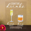 Load image into Gallery viewer, Bar Menu Signature Drinks! -Hers and His - Bar Menu Sign, Bar Sign for wedding and special events.