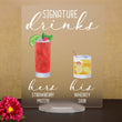 Load image into Gallery viewer, Bar Menu Signature Drinks! -Hers and His - Bar Menu Sign, Bar Sign for wedding and special events.