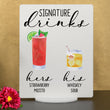 Load image into Gallery viewer, Bar Menu Signature Drinks! -Hers and His - Bar Menu Sign, Bar Sign for wedding and special events.