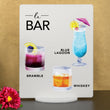 Load image into Gallery viewer, Elation Factory Co Weddings > Decorations > Signs > Wedding and Event Drink Signs Bar Menu Signature Drinks! - Ours, Hers, and His - Bar Menu Sign, Bar Sign for wedding and special events.