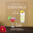 Load image into Gallery viewer, Bar Menu Signature Drinks! -Hers and His - Bar Menu Sign, Bar Sign for wedding and special events.