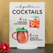 Load image into Gallery viewer, Bar Menu Signature Drinks! -Hers and His - Bar Menu Sign, Bar Sign for wedding and special events.