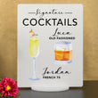 Load image into Gallery viewer, Bar Menu Signature Drinks! -Hers and His - Bar Menu Sign, Bar Sign for wedding and special events.