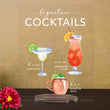 Load image into Gallery viewer, Bar Menu Signature Drinks! - Ours, Hers, and His - Bar Menu Sign, Bar Sign for wedding and special events.