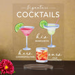Load image into Gallery viewer, Elation Factory Co Weddings > Decorations > Signs > Wedding and Event Drink Signs Bar Menu Signature Drinks! - Ours, Hers, and His - Bar Menu Sign, Bar Sign for wedding and special events.