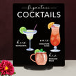 Load image into Gallery viewer, Elation Factory Co Weddings > Decorations > Signs > Wedding and Event Drink Signs Bar Menu Signature Drinks! - Ours, Hers, and His - Bar Menu Sign, Bar Sign for wedding and special events.