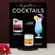 Load image into Gallery viewer, Elation Factory Co Weddings > Decorations > Signs > Wedding and Event Drink Signs Bar Menu Signature Drinks! - Ours, Hers, and His - Bar Menu Sign, Bar Sign for wedding and special events.