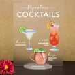 Load image into Gallery viewer, Elation Factory Co Weddings > Decorations > Signs > Wedding and Event Drink Signs Bar Menu Signature Drinks! - Ours, Hers, and His - Bar Menu Sign, Bar Sign for wedding and special events.