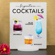 Load image into Gallery viewer, Elation Factory Co Weddings > Decorations > Signs > Wedding and Event Drink Signs Bar Menu Signature Drinks! - Ours, Hers, and His - Bar Menu Sign, Bar Sign for wedding and special events.