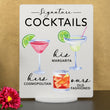 Load image into Gallery viewer, Elation Factory Co Weddings > Decorations > Signs > Wedding and Event Drink Signs Bar Menu Signature Drinks! - Ours, Hers, and His - Bar Menu Sign, Bar Sign for wedding and special events.