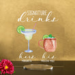 Load image into Gallery viewer, Bar Menu Signature Drinks! -Hers and His - Bar Menu Sign, Bar Sign for wedding and special events.