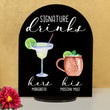 Load image into Gallery viewer, Bar Menu Signature Drinks! -Hers and His - Bar Menu Sign, Bar Sign for wedding and special events.