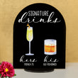 Load image into Gallery viewer, Bar Menu Signature Drinks! -Hers and His - Bar Menu Sign, Bar Sign for wedding and special events.