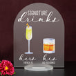 Load image into Gallery viewer, Bar Menu Signature Drinks! -Hers and His - Bar Menu Sign, Bar Sign for wedding and special events.