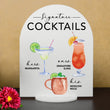 Load image into Gallery viewer, Elation Factory Co Weddings > Decorations > Signs > Wedding and Event Drink Signs Bar Menu Signature Drinks! - Ours, Hers, and His - Bar Menu Sign, Bar Sign for wedding and special events.