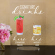 Load image into Gallery viewer, Bar Menu Signature Drinks! -Hers and His - Bar Menu Sign, Bar Sign for wedding and special events.