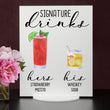 Load image into Gallery viewer, Bar Menu Signature Drinks! -Hers and His - Bar Menu Sign, Bar Sign for wedding and special events.