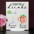 Load image into Gallery viewer, Bar Menu Signature Drinks! -Hers and His - Bar Menu Sign, Bar Sign for wedding and special events.
