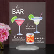 Load image into Gallery viewer, Elation Factory Co Weddings > Decorations > Signs > Wedding and Event Drink Signs Bar Menu Signature Drinks! - Ours, Hers, and His - Bar Menu Sign, Bar Sign for wedding and special events.