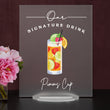 Load image into Gallery viewer, Elation Factory Co Weddings > Decorations > Signs > Wedding and Event Drink Signs Bar Menu Signature Drinks! - Ours, Hers, and His - Bar Menu Sign, Bar Sign for wedding and special events.