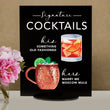 Load image into Gallery viewer, Bar Menu Signature Drinks! -Hers and His - Bar Menu Sign, Bar Sign for wedding and special events.