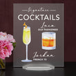 Load image into Gallery viewer, Bar Menu Signature Drinks! -Hers and His - Bar Menu Sign, Bar Sign for wedding and special events.