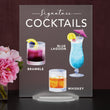 Load image into Gallery viewer, Elation Factory Co Weddings > Decorations > Signs > Wedding and Event Drink Signs Bar Menu Signature Drinks! - Ours, Hers, and His - Bar Menu Sign, Bar Sign for wedding and special events.