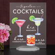 Load image into Gallery viewer, Elation Factory Co Weddings > Decorations > Signs > Wedding and Event Drink Signs Bar Menu Signature Drinks! - Ours, Hers, and His - Bar Menu Sign, Bar Sign for wedding and special events.
