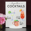 Load image into Gallery viewer, Elation Factory Co Weddings > Decorations > Signs > Wedding and Event Drink Signs Bar Menu Signature Drinks! - Ours, Hers, and His - Bar Menu Sign, Bar Sign for wedding and special events.