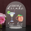 Load image into Gallery viewer, Bar Menu Signature Drinks! -Hers and His - Bar Menu Sign, Bar Sign for wedding and special events.