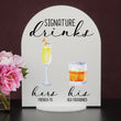 Load image into Gallery viewer, Bar Menu Signature Drinks! -Hers and His - Bar Menu Sign, Bar Sign for wedding and special events.