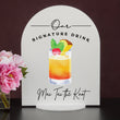 Load image into Gallery viewer, Elation Factory Co Weddings > Decorations > Signs > Wedding and Event Drink Signs Bar Menu Signature Drinks! - Ours, Hers, and His - Bar Menu Sign, Bar Sign for wedding and special events.