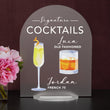 Load image into Gallery viewer, Bar Menu Signature Drinks! -Hers and His - Bar Menu Sign, Bar Sign for wedding and special events.