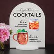 Load image into Gallery viewer, Bar Menu Signature Drinks! -Hers and His - Bar Menu Sign, Bar Sign for wedding and special events.