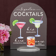 Load image into Gallery viewer, Elation Factory Co Weddings > Decorations > Signs > Wedding and Event Drink Signs Bar Menu Signature Drinks! - Ours, Hers, and His - Bar Menu Sign, Bar Sign for wedding and special events.