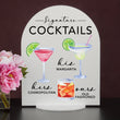Load image into Gallery viewer, Elation Factory Co Weddings > Decorations > Signs > Wedding and Event Drink Signs Bar Menu Signature Drinks! - Ours, Hers, and His - Bar Menu Sign, Bar Sign for wedding and special events.