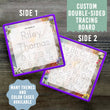 Load image into Gallery viewer, Kid's Name Tracing Board | Dry Erase Letter Tracing | Reusable Name Tracing Board | Letter Tracing Board | Personalized | Flowers Theme Elation Factory Co