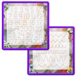 Load image into Gallery viewer, Kid's Name Tracing Board | Dry Erase Letter Tracing | Reusable Name Tracing Board | Letter Tracing Board | Personalized | Flowers Theme Elation Factory Co Berry-Purple-Numbers-1-30-and-Practice-Lines