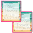 Load image into Gallery viewer, Kid's Name Tracing Board | Dry Erase Letter Tracing | Reusable Name Tracing Board | Letter Tracing Board | Personalized | Day At The Beach Theme