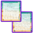 Load image into Gallery viewer, Kid's Name Tracing Board | Dry Erase Letter Tracing | Reusable Name Tracing Board | Letter Tracing Board | Personalized | Day At The Beach Theme