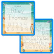 Load image into Gallery viewer, Kid's Name Tracing Board | Dry Erase Letter Tracing | Reusable Name Tracing Board | Letter Tracing Board | Personalized | Day At The Beach Theme