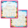 Load image into Gallery viewer, Kid's Name Tracing Board | Dry Erase Letter Tracing | Reusable Name Tracing Board | Letter Tracing Board | Personalized | Car Friends Theme