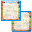 Load image into Gallery viewer, Kid's Name Tracing Board | Dry Erase Letter Tracing | Reusable Name Tracing Board | Letter Tracing Board | Personalized | Cars Theme