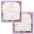Load image into Gallery viewer, Kid's Name Tracing Board | Dry Erase Letter Tracing | Reusable Name Tracing Board | Letter Tracing Board | Personalized | Flowers Theme
