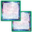 Load image into Gallery viewer, Kid's Name Tracing Board | Dry Erase Letter Tracing | Reusable Name Tracing Board | Letter Tracing Board | Personalized | Kids in Space Theme