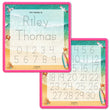 Load image into Gallery viewer, Kid's Name Tracing Board | Dry Erase Letter Tracing | Reusable Name Tracing Board | Letter Tracing Board | Personalized | Day At The Beach Theme
