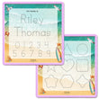 Load image into Gallery viewer, Kid's Name Tracing Board | Dry Erase Letter Tracing | Reusable Name Tracing Board | Letter Tracing Board | Personalized | Day At The Beach Theme