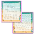 Load image into Gallery viewer, Kid's Name Tracing Board | Dry Erase Letter Tracing | Reusable Name Tracing Board | Letter Tracing Board | Personalized | Day At The Beach Theme