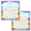 Load image into Gallery viewer, Kid's Name Tracing Board | Dry Erase Letter Tracing | Reusable Name Tracing Board | Letter Tracing Board | Personalized | Car Friends Theme